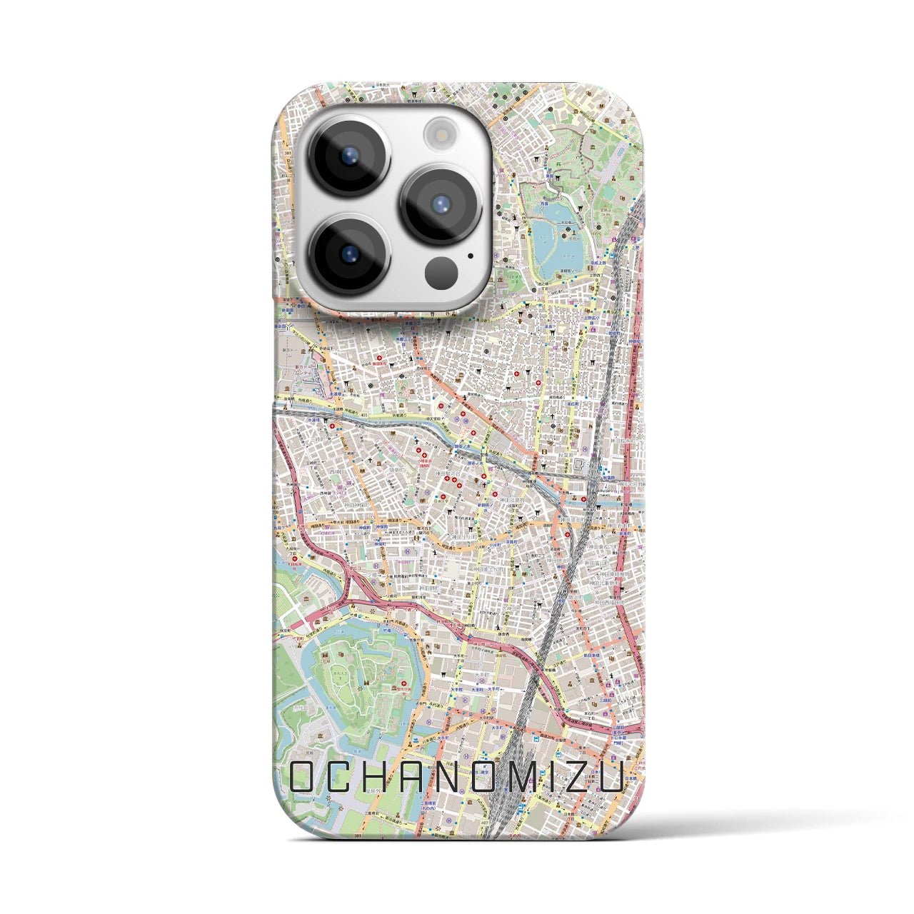【御茶ノ水(東京都)】地図柄iPhoneケース(バックカバータイプ)