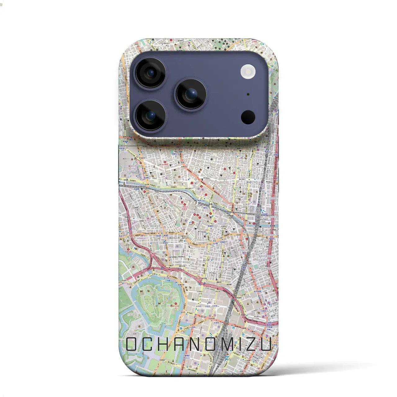 【御茶ノ水(東京都)】地図柄iPhoneケース(バックカバータイプ)