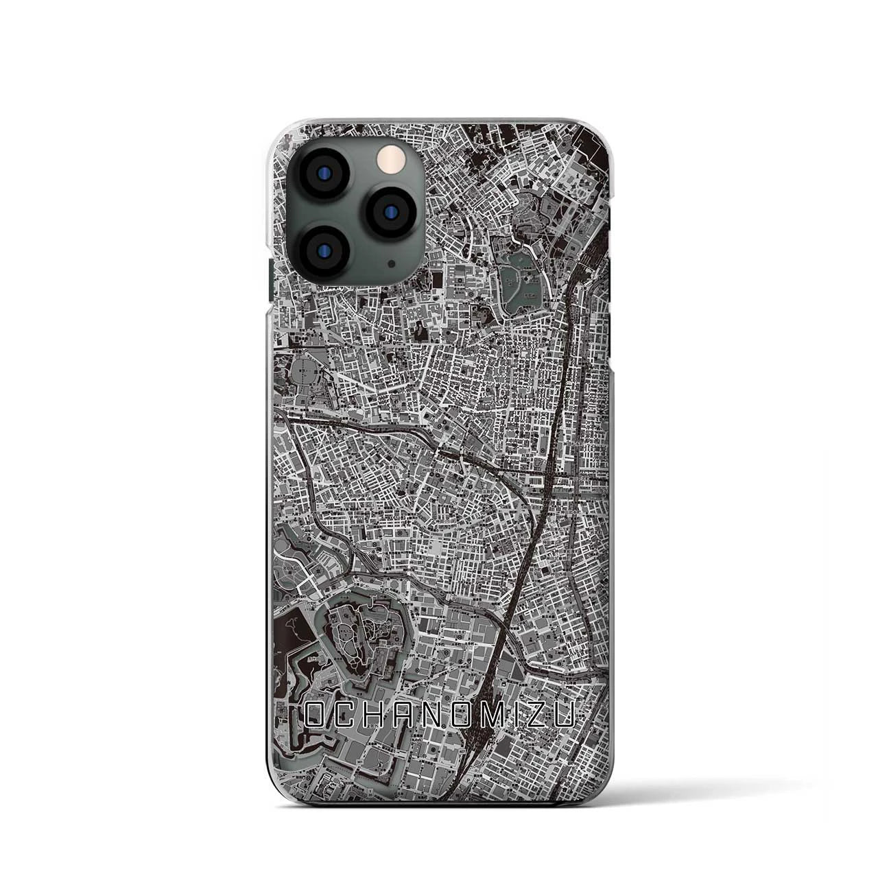 【御茶ノ水(東京都)】地図柄iPhoneケース(クリアタイプ)