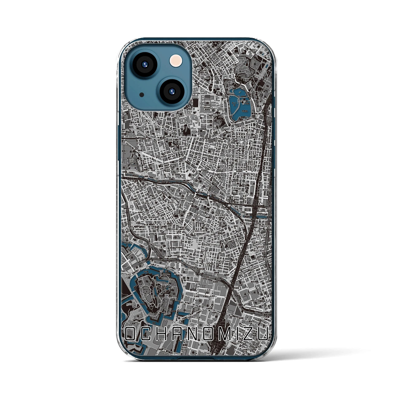 【御茶ノ水(東京都)】地図柄iPhoneケース(クリアタイプ)