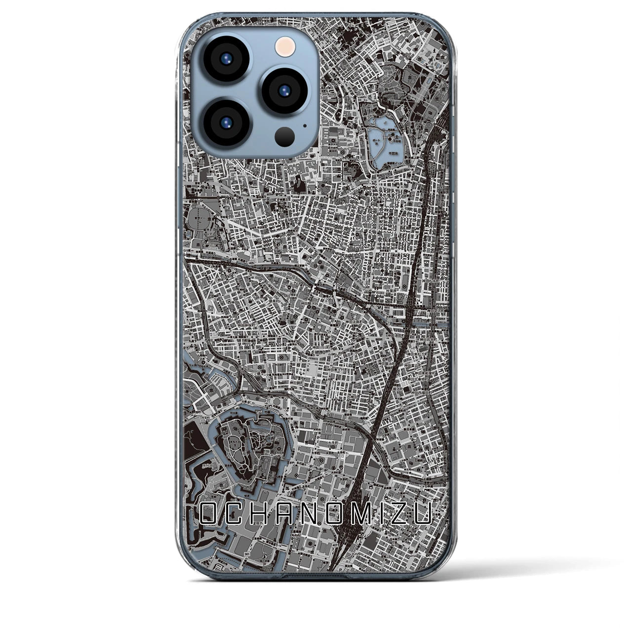 【御茶ノ水(東京都)】地図柄iPhoneケース(クリアタイプ)