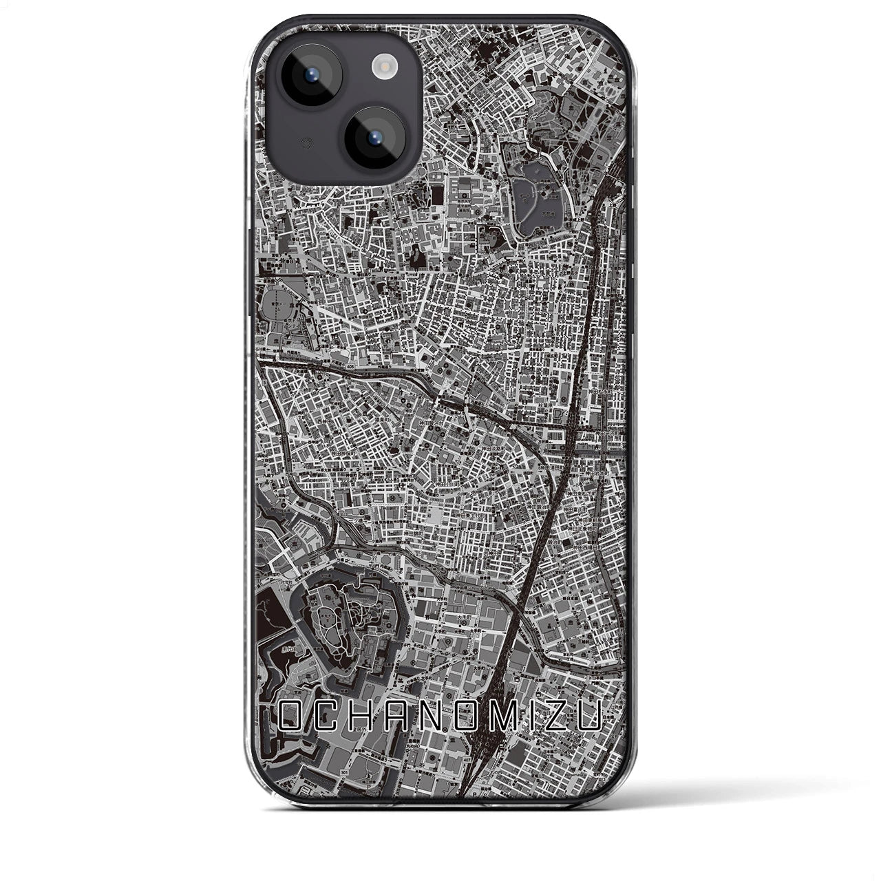 【御茶ノ水(東京都)】地図柄iPhoneケース(クリアタイプ)