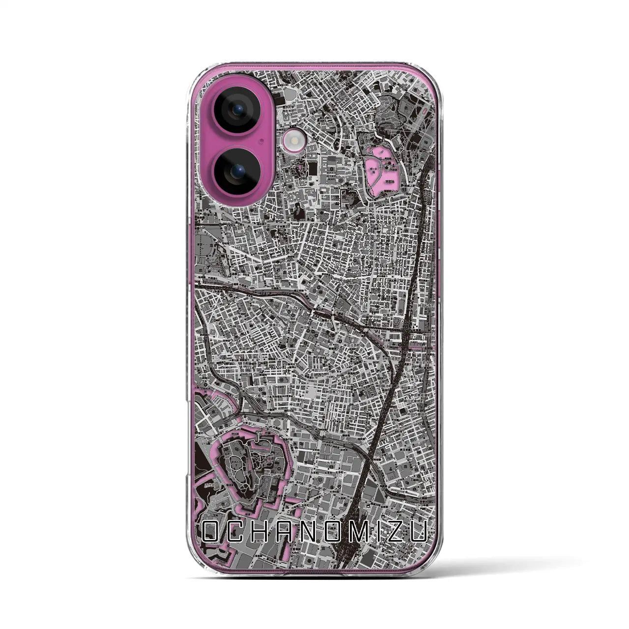 【御茶ノ水(東京都)】地図柄iPhoneケース(クリアタイプ)