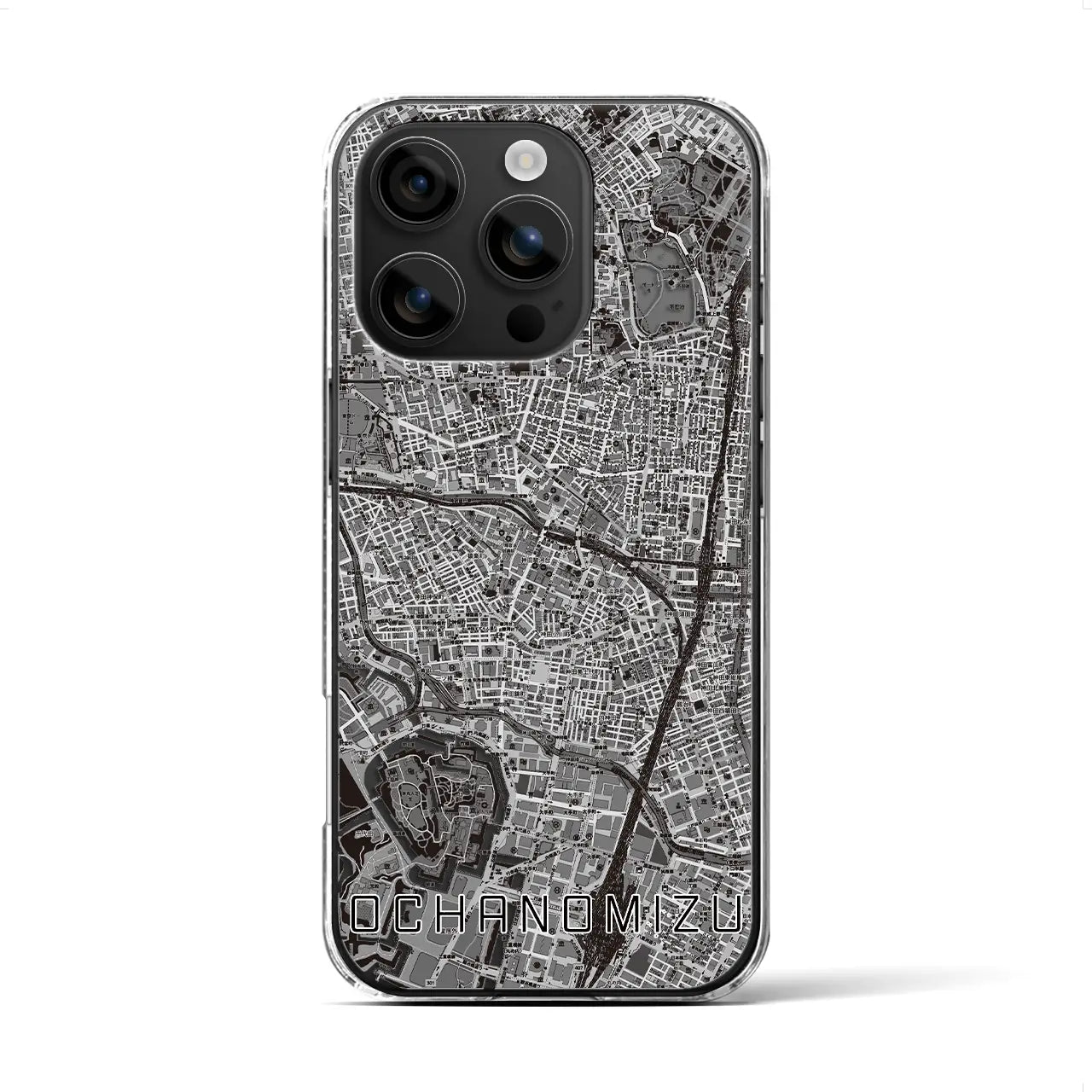 【御茶ノ水(東京都)】地図柄iPhoneケース(クリアタイプ)