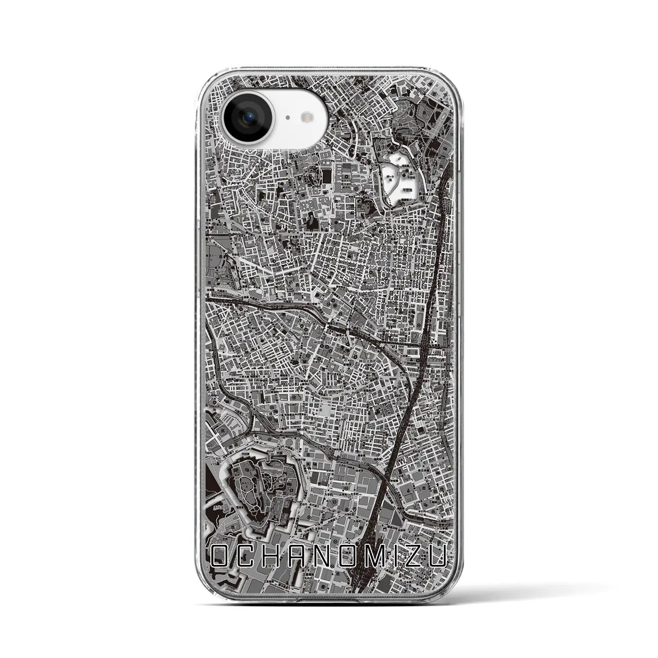【御茶ノ水(東京都)】地図柄iPhoneケース(クリアタイプ)