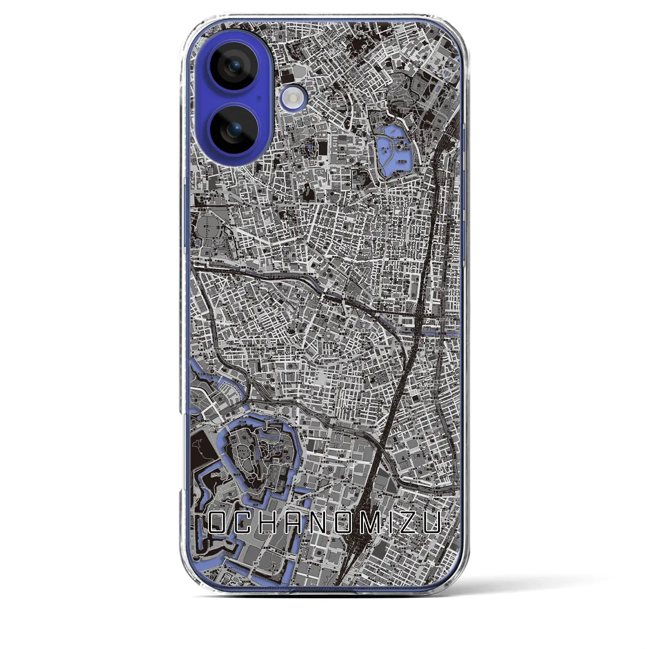 【御茶ノ水(東京都)】地図柄iPhoneケース(クリアタイプ)