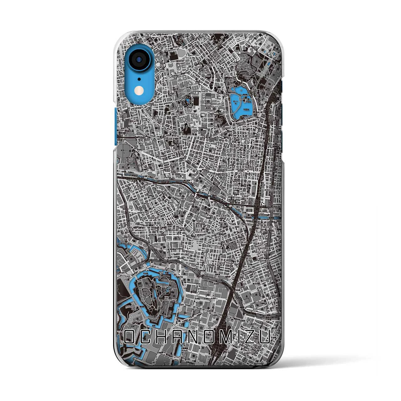 【御茶ノ水(東京都)】地図柄iPhoneケース(クリアタイプ)