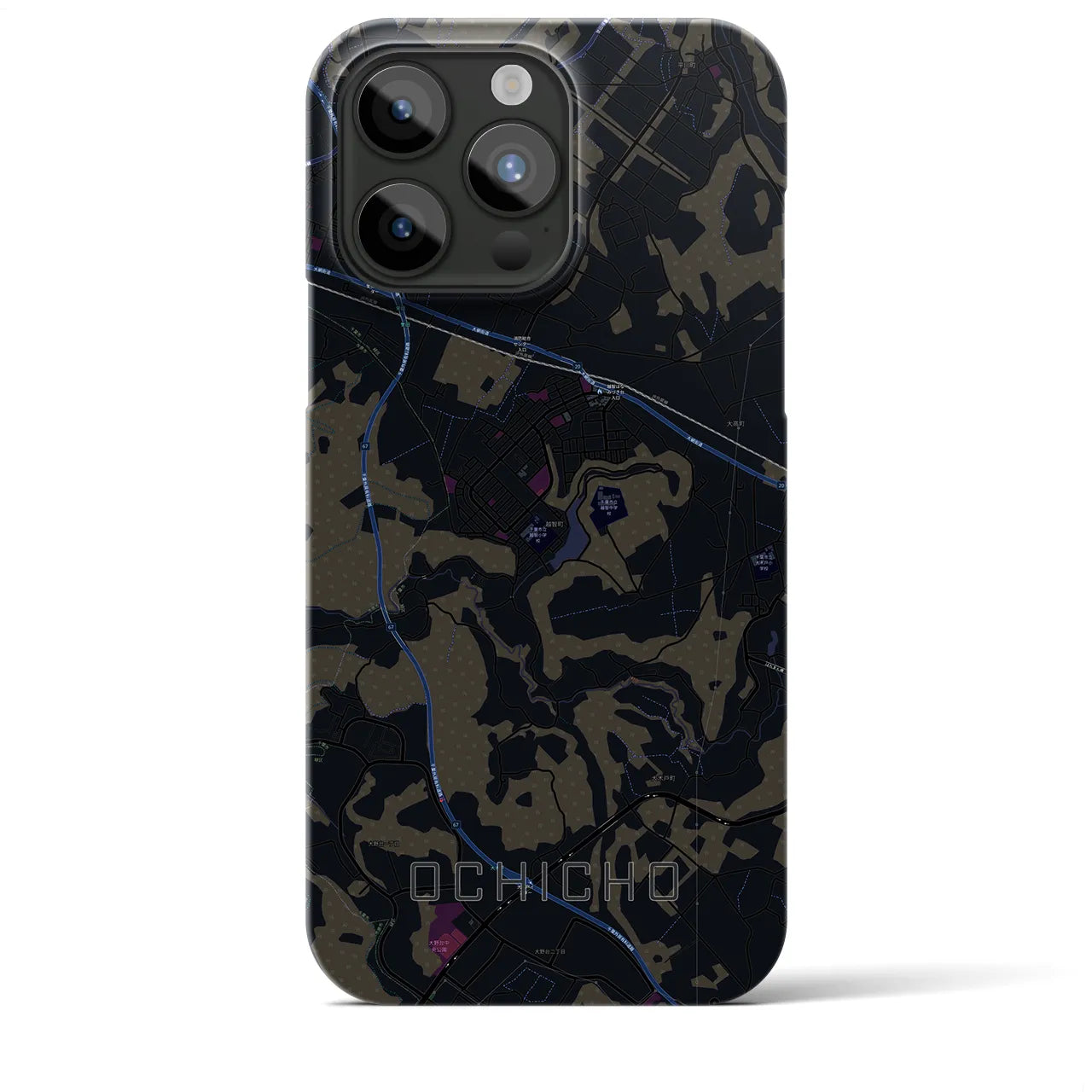 【越智町(千葉県)】地図柄iPhoneケース(バックカバータイプ)