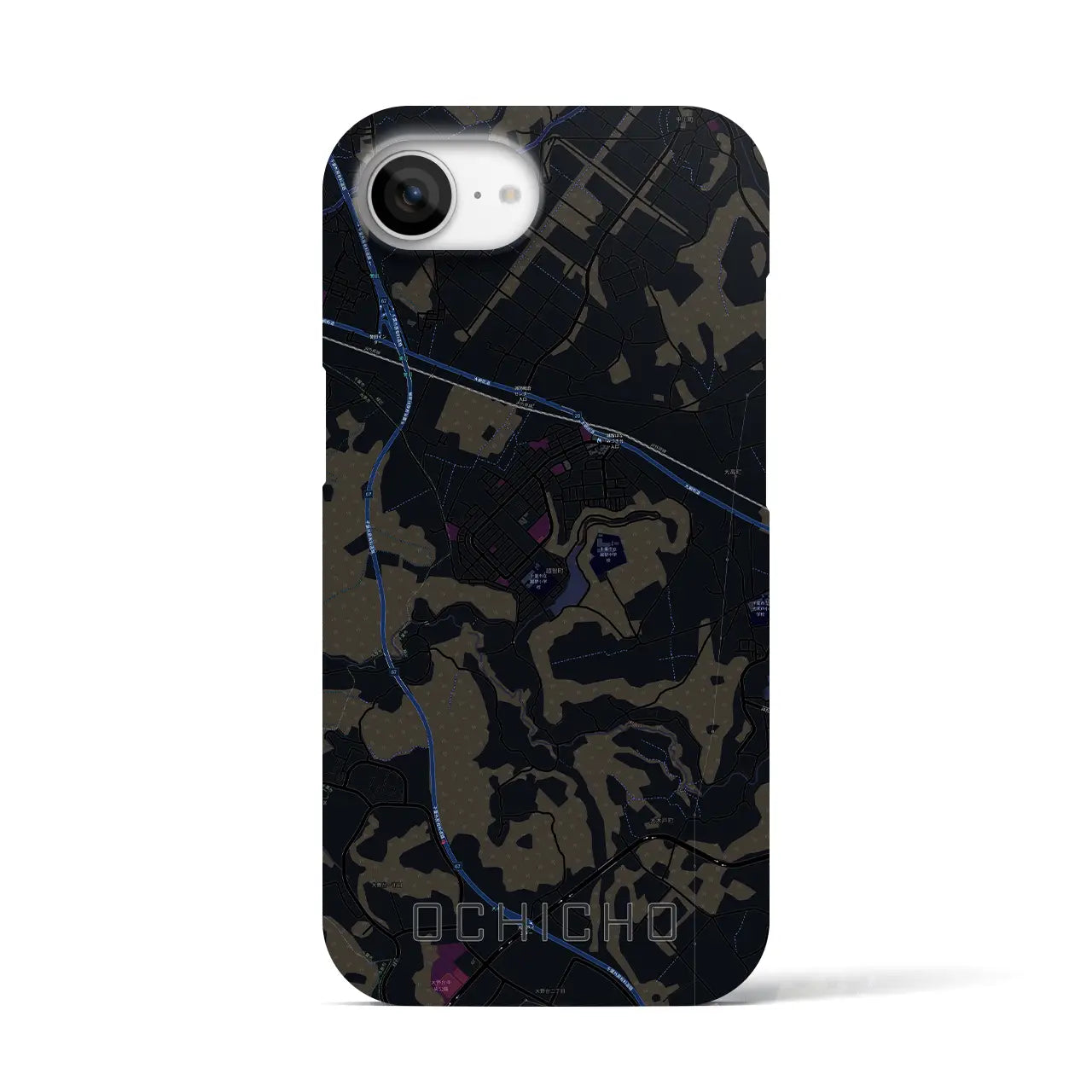 【越智町(千葉県)】地図柄iPhoneケース(バックカバータイプ)