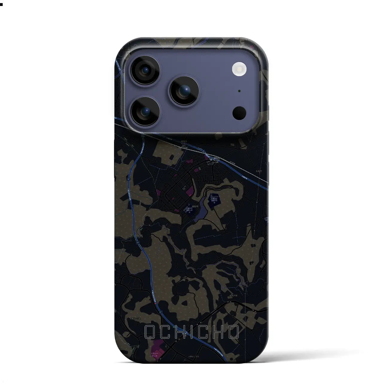 【越智町(千葉県)】地図柄iPhoneケース(バックカバータイプ)