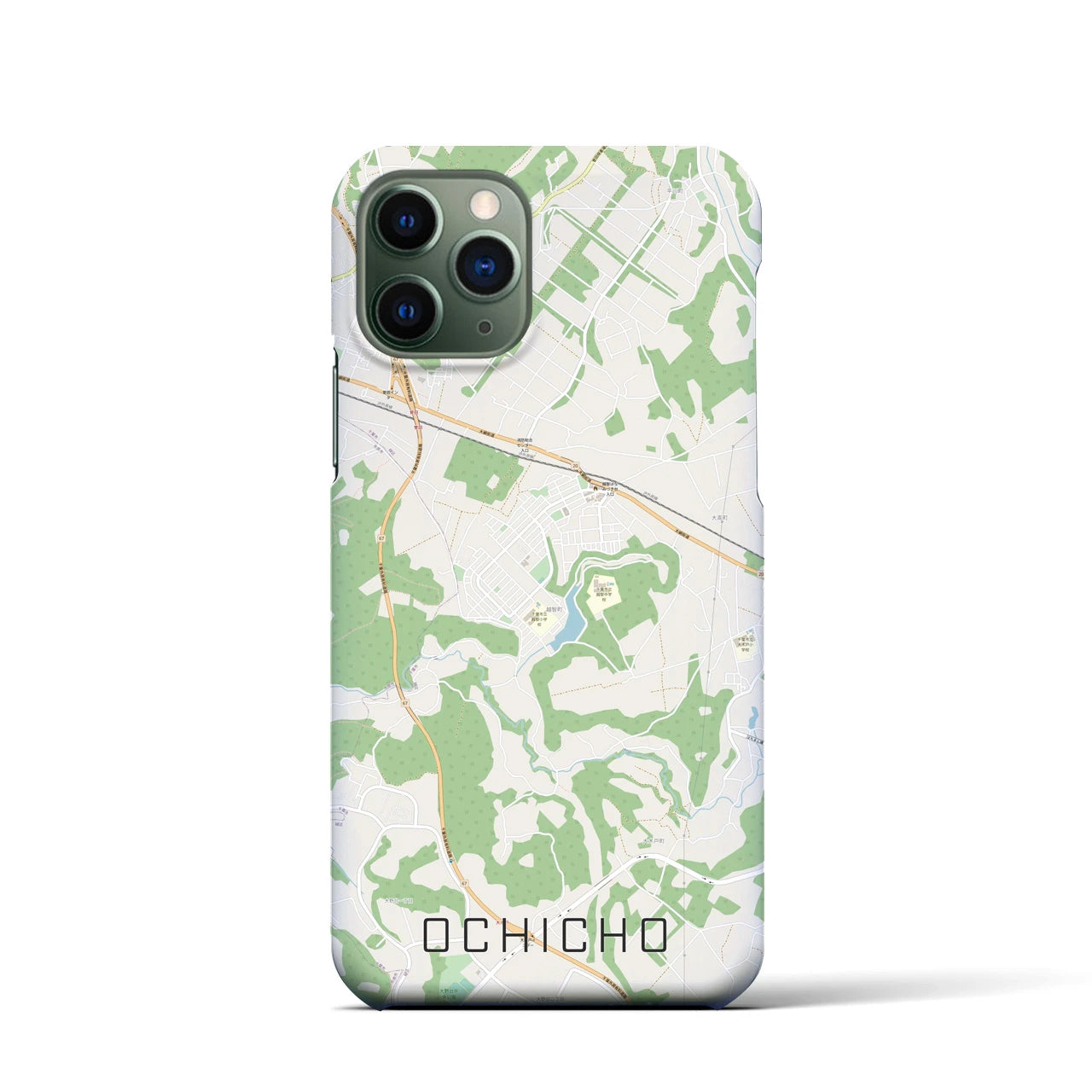 【越智町(千葉県)】地図柄iPhoneケース(バックカバータイプ)