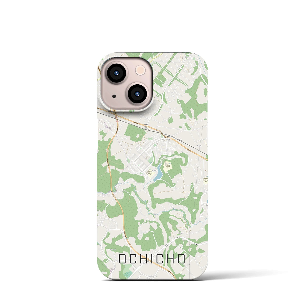 【越智町(千葉県)】地図柄iPhoneケース(バックカバータイプ)