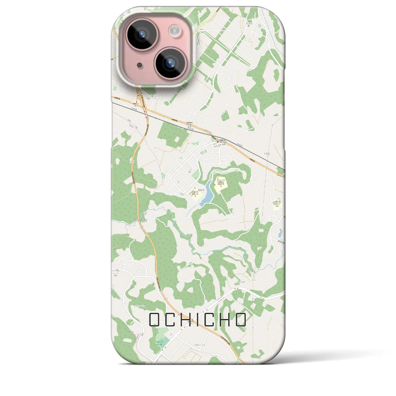【越智町(千葉県)】地図柄iPhoneケース(バックカバータイプ)