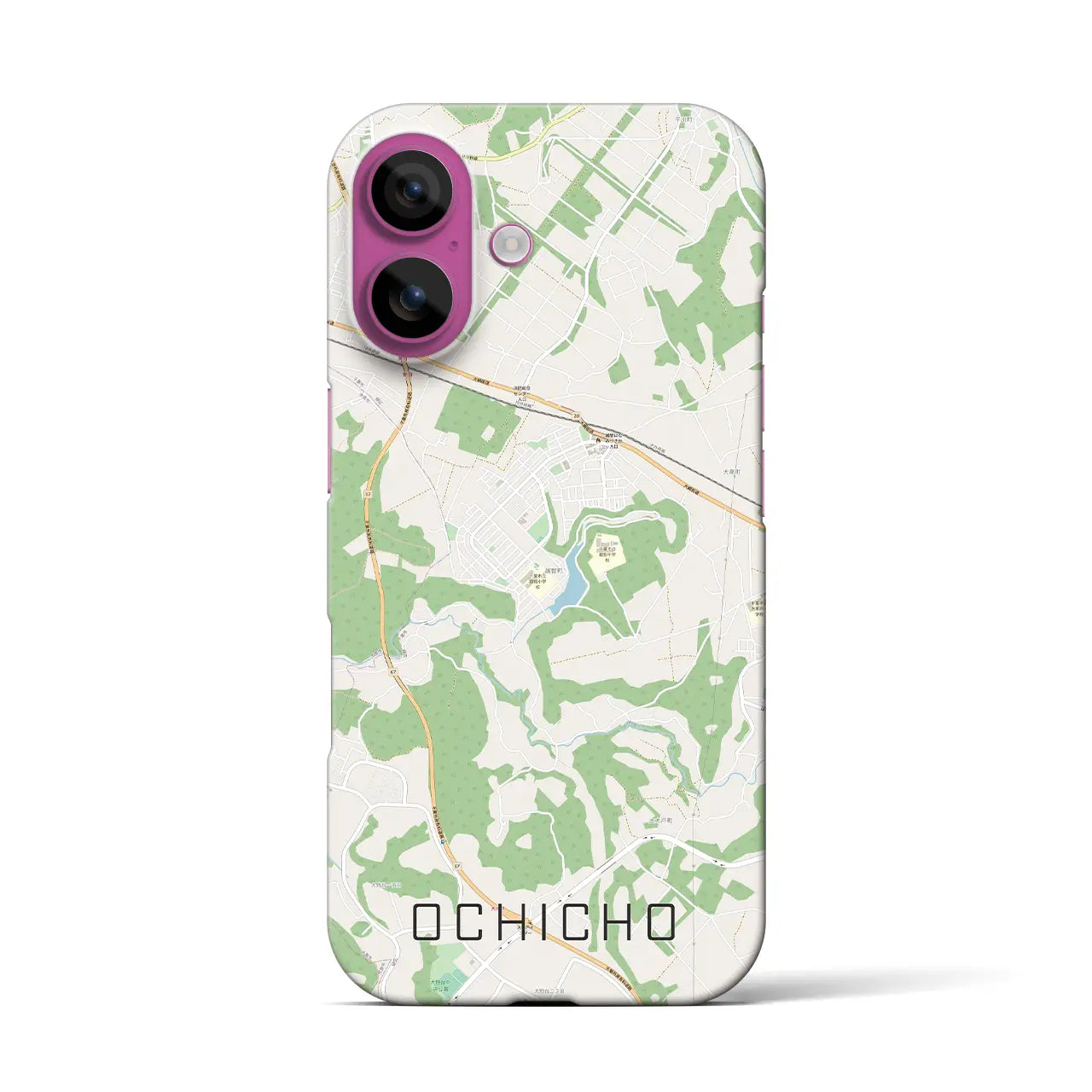 【越智町(千葉県)】地図柄iPhoneケース(バックカバータイプ)