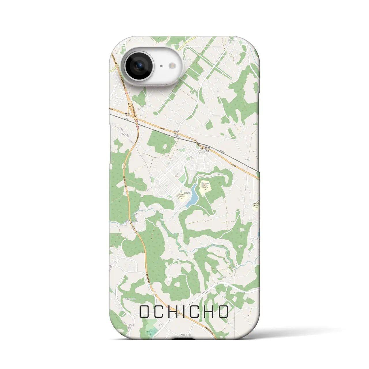 【越智町(千葉県)】地図柄iPhoneケース(バックカバータイプ)