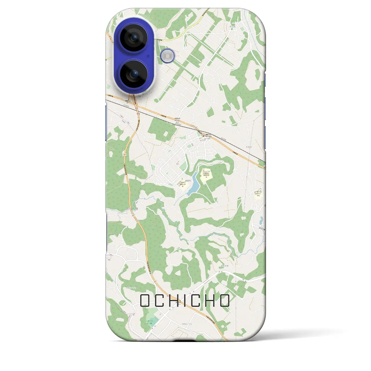 【越智町(千葉県)】地図柄iPhoneケース(バックカバータイプ)