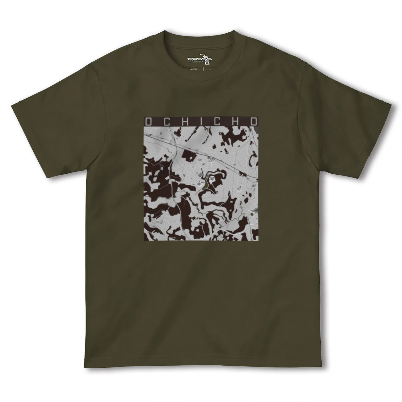 【越智町(千葉県)】地図柄ヘビーウェイトTシャツ