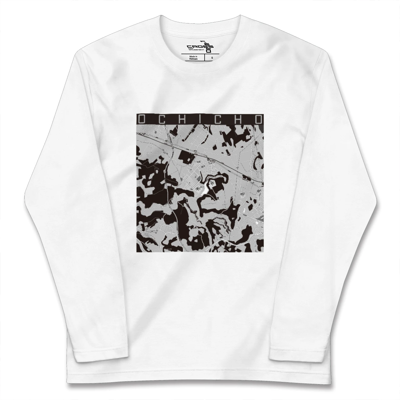 【越智町(千葉県)】地図柄ロングスリーブTシャツ