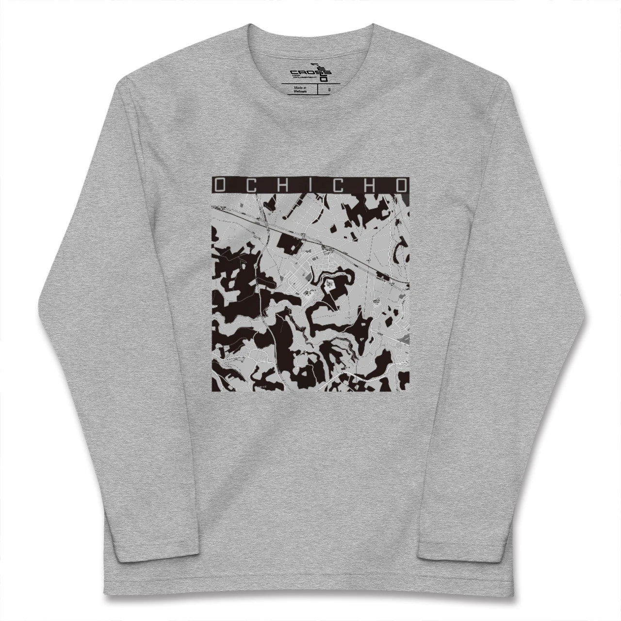 【越智町(千葉県)】地図柄ロングスリーブTシャツ