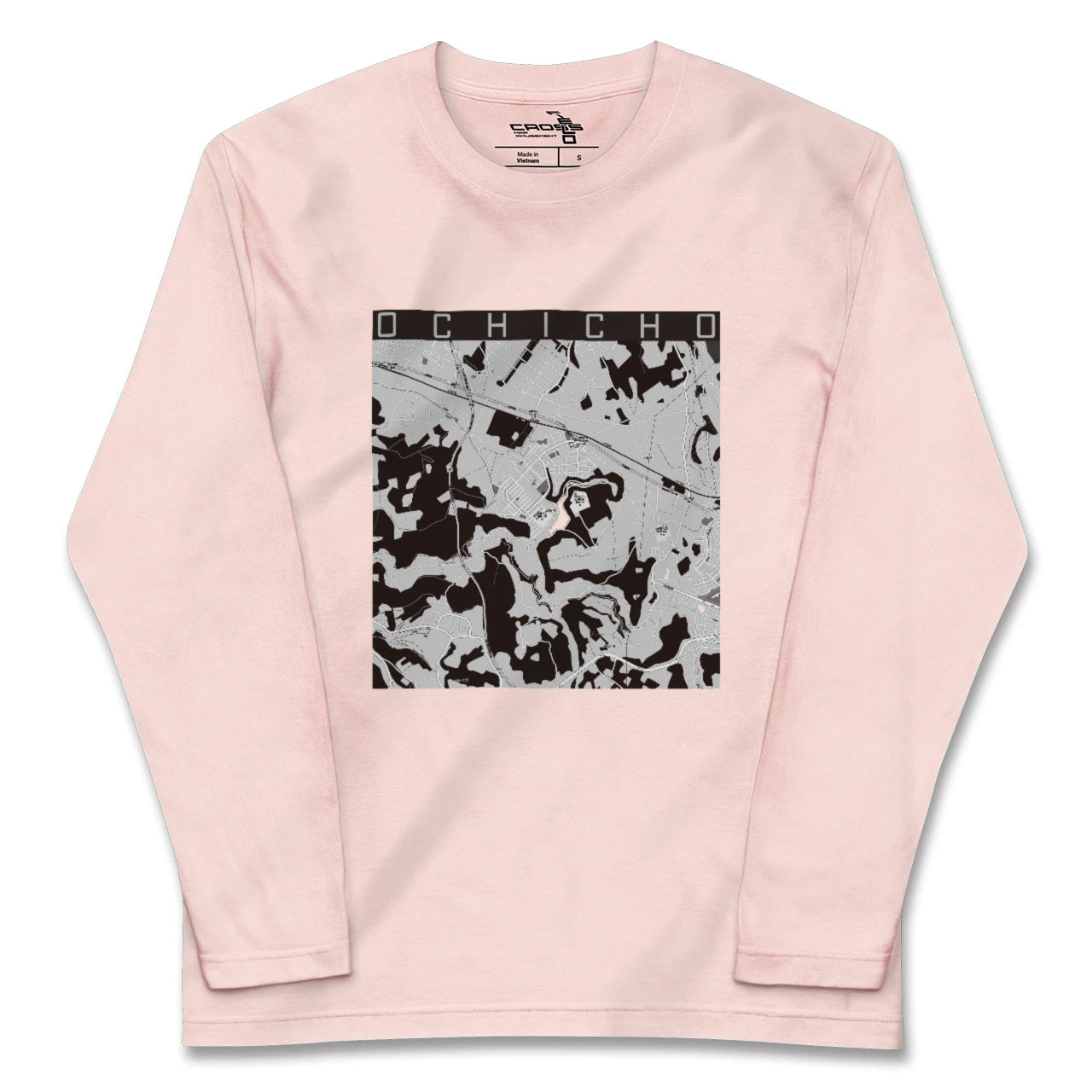 【越智町(千葉県)】地図柄ロングスリーブTシャツ