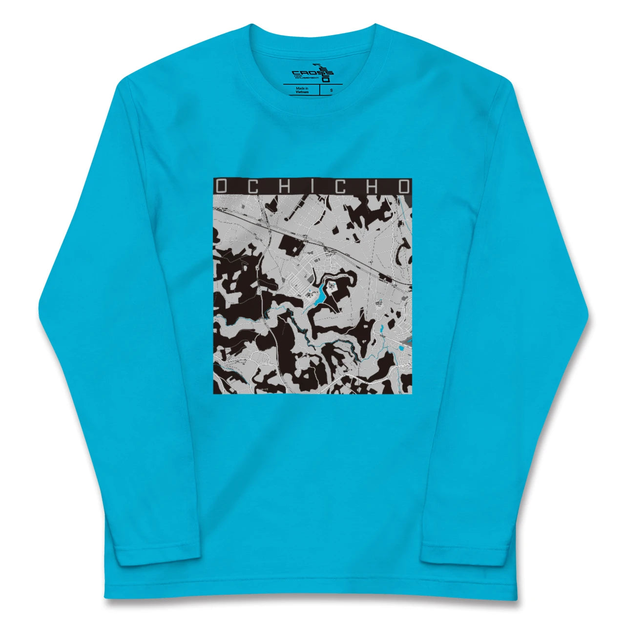 【越智町(千葉県)】地図柄ロングスリーブTシャツ