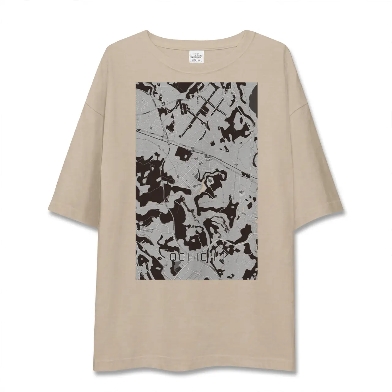 【越智町(千葉県)】地図柄ビッグシルエットTシャツ