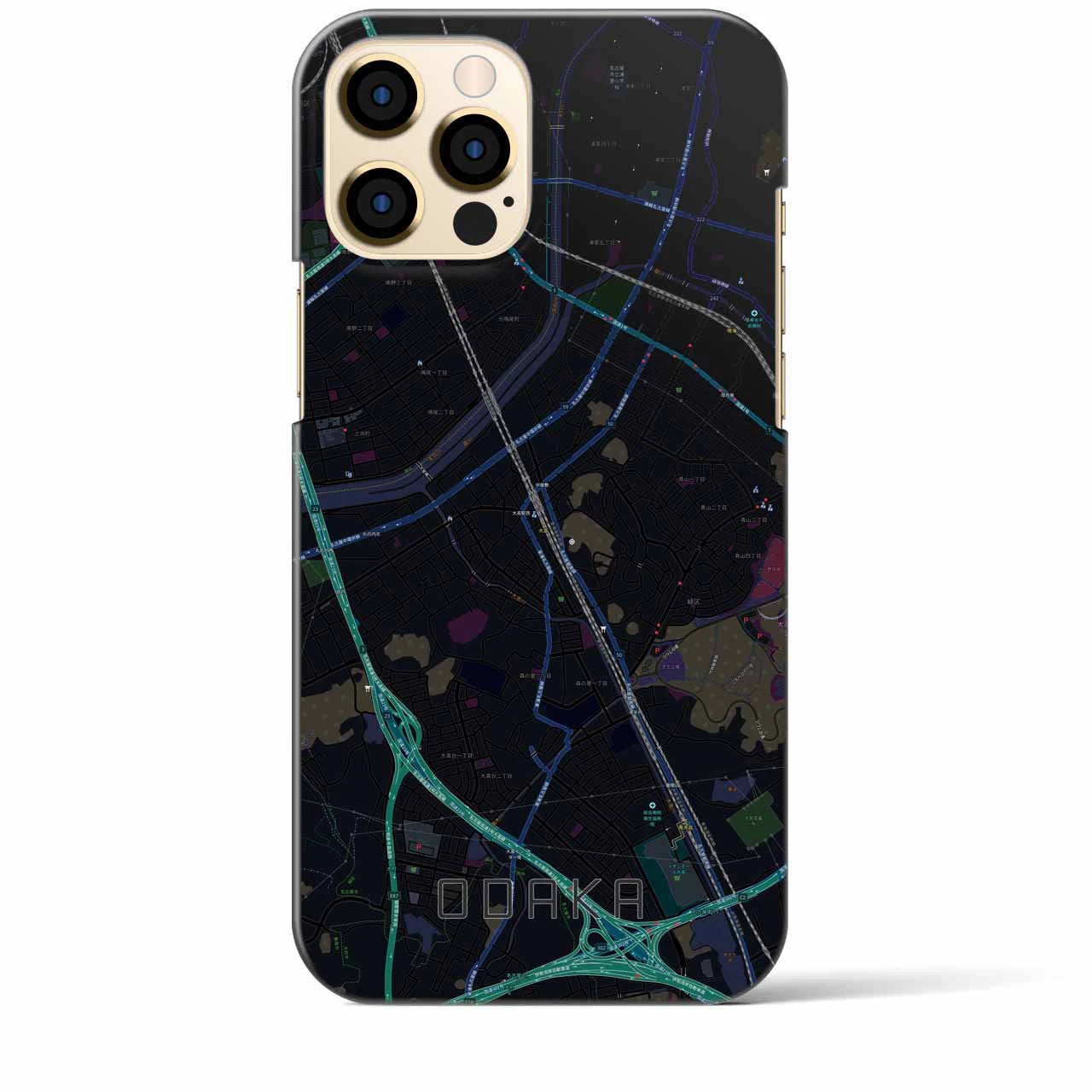 【大高(愛知県)】地図柄iPhoneケース(バックカバータイプ)