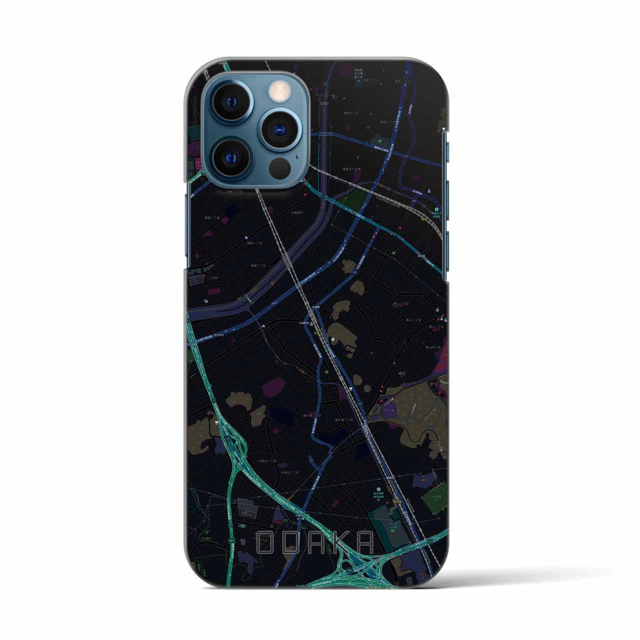 【大高(愛知県)】地図柄iPhoneケース(バックカバータイプ)