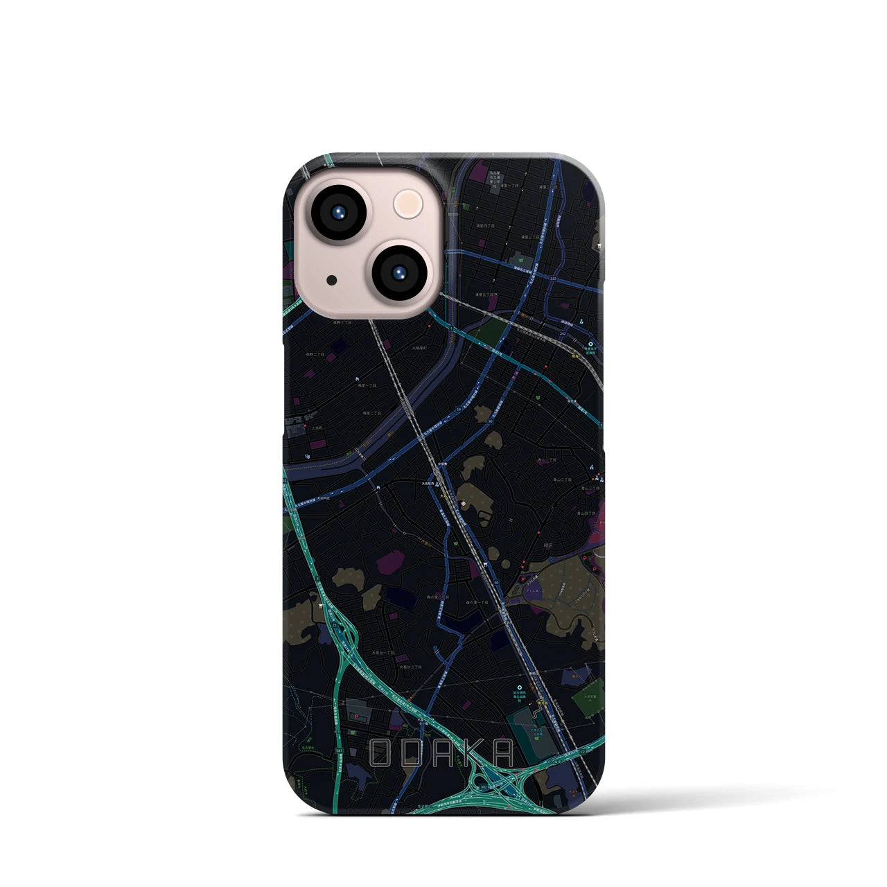 【大高(愛知県)】地図柄iPhoneケース(バックカバータイプ)