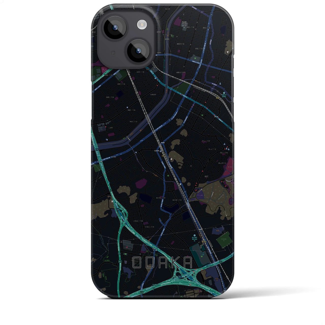【大高(愛知県)】地図柄iPhoneケース(バックカバータイプ)
