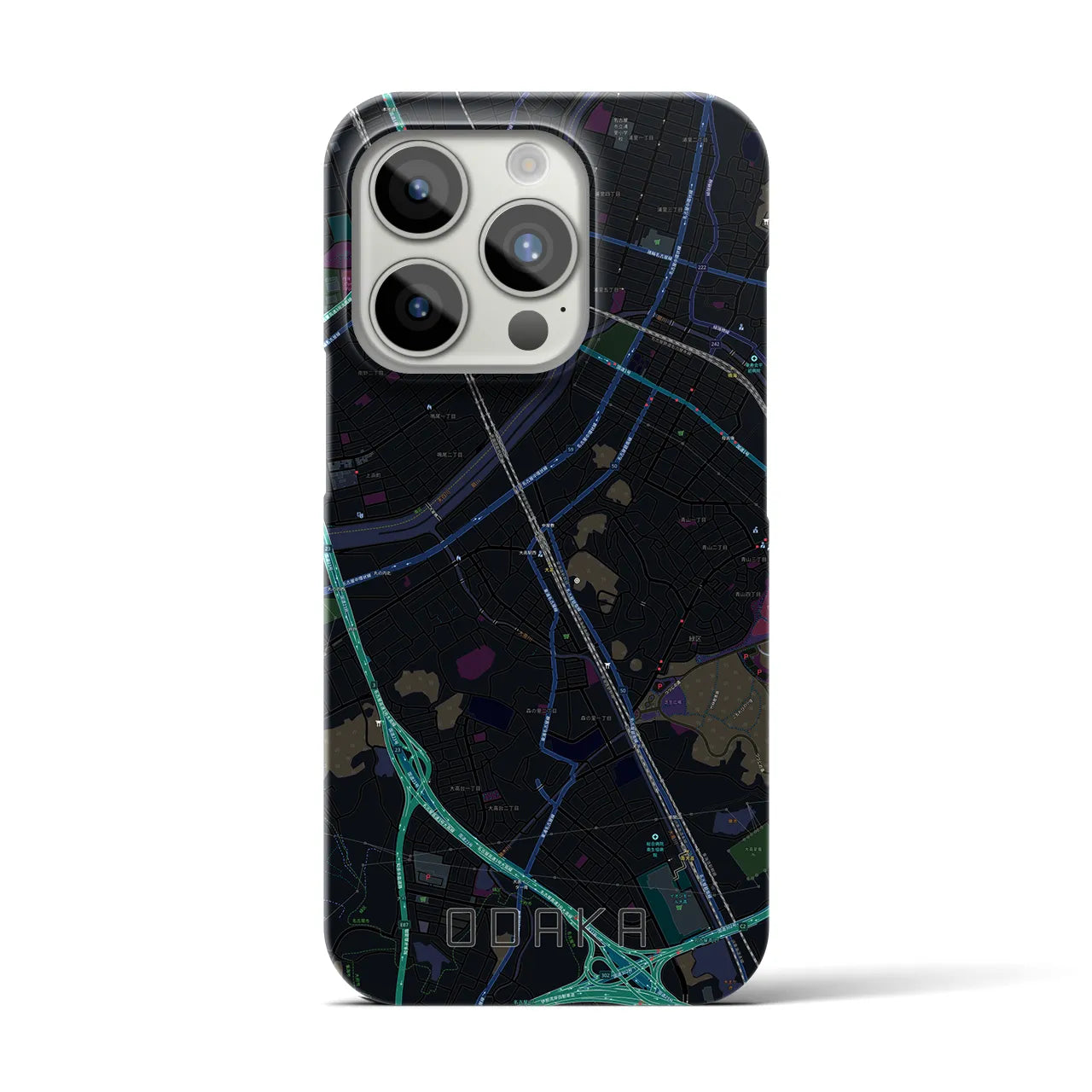 【大高(愛知県)】地図柄iPhoneケース(バックカバータイプ)