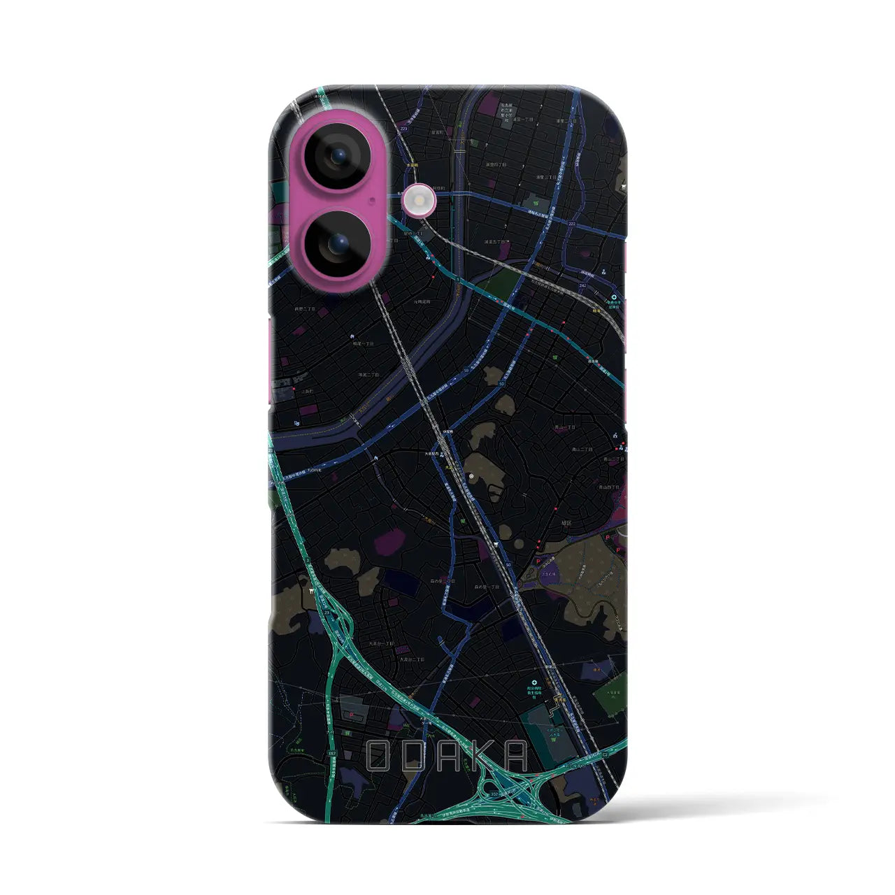【大高(愛知県)】地図柄iPhoneケース(バックカバータイプ)