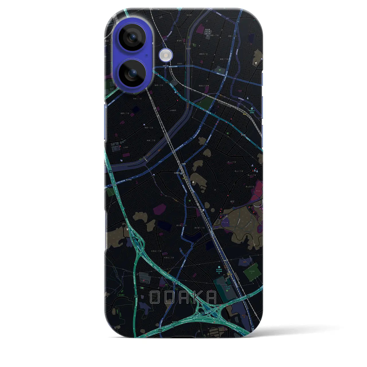 【大高(愛知県)】地図柄iPhoneケース(バックカバータイプ)