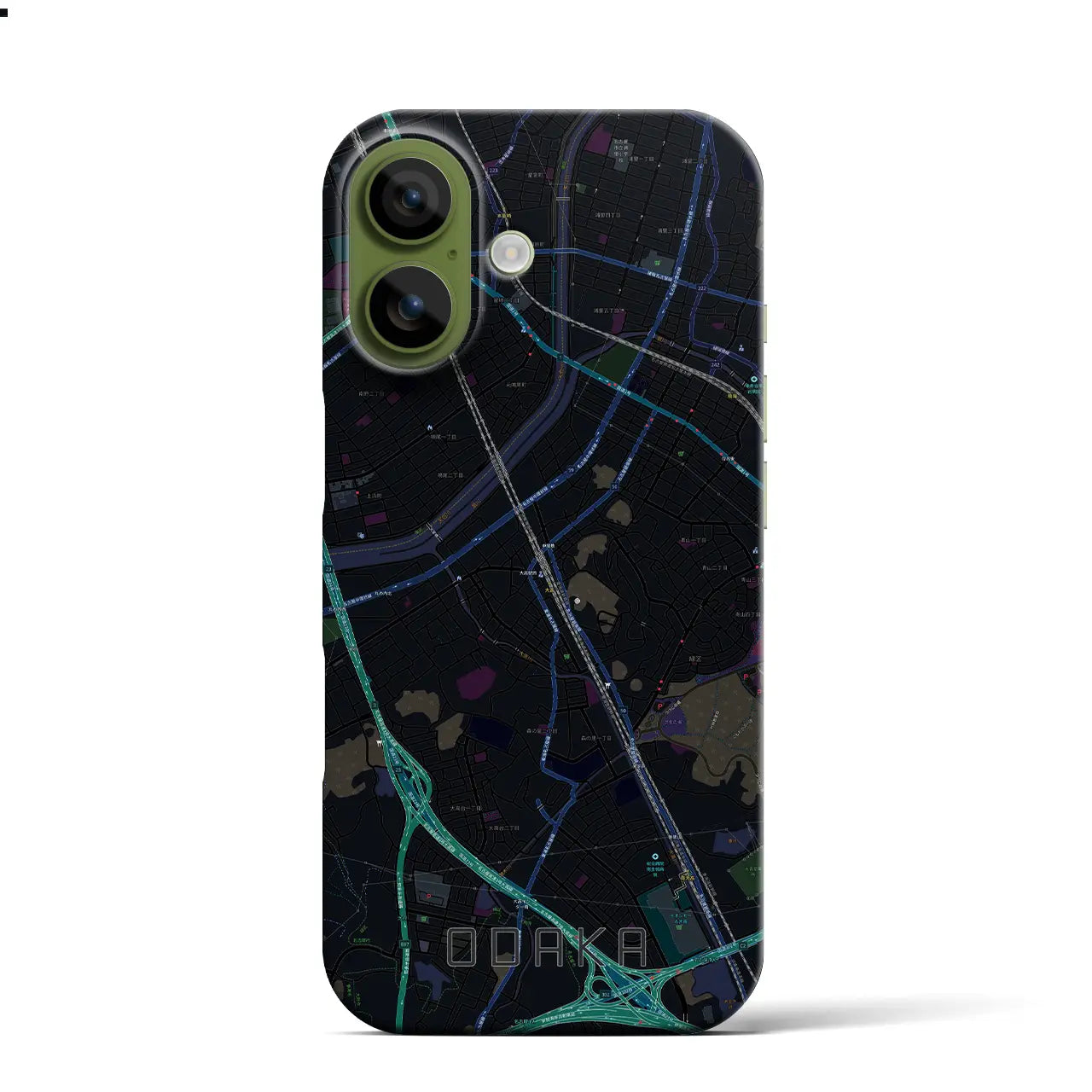 【大高(愛知県)】地図柄iPhoneケース(バックカバータイプ)