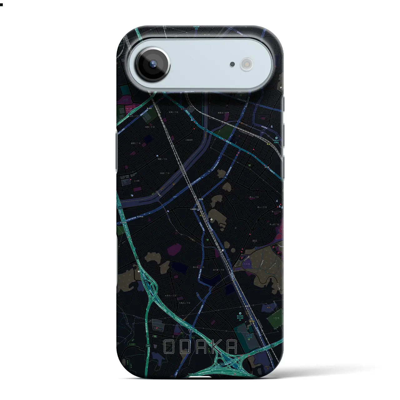 【大高(愛知県)】地図柄iPhoneケース(バックカバータイプ)