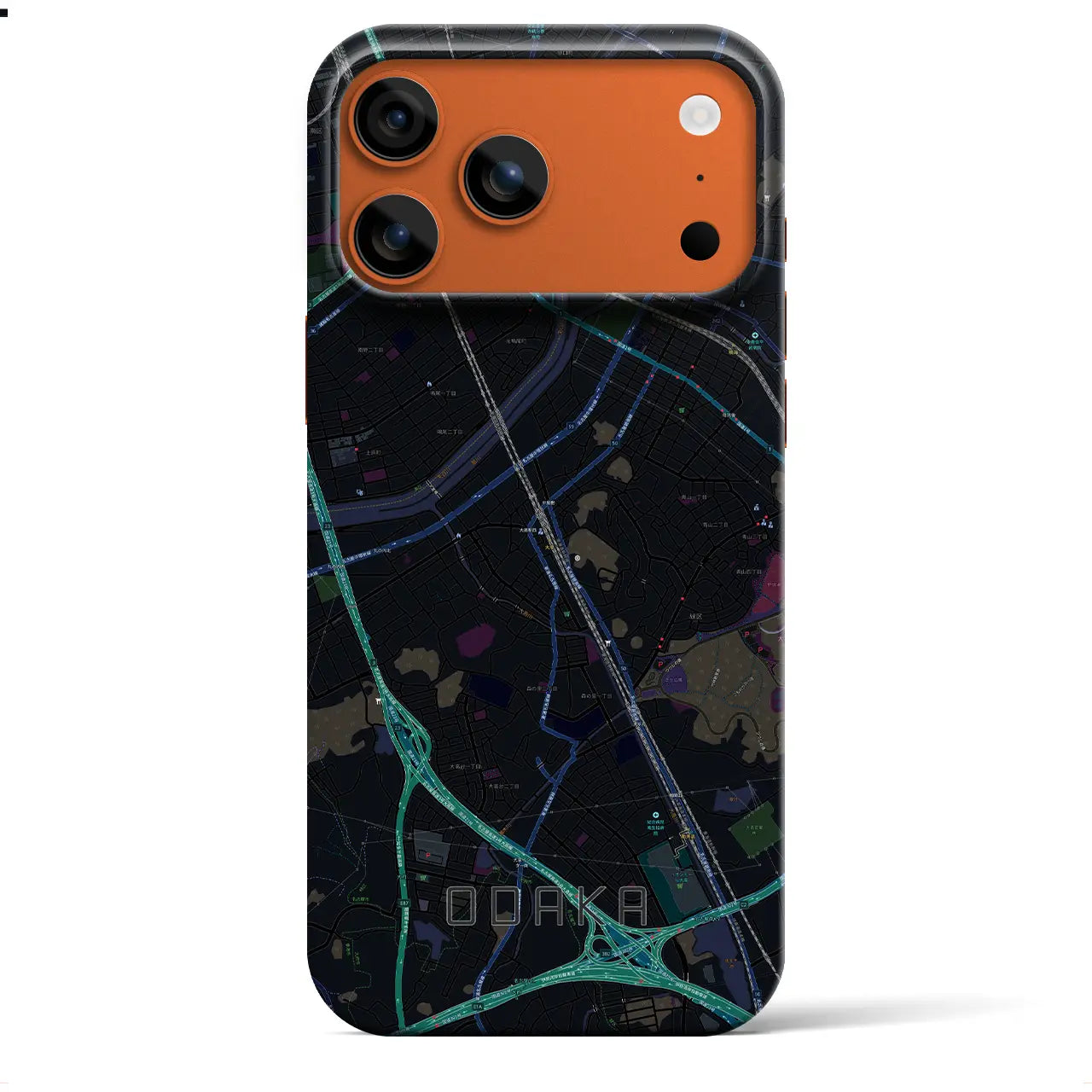 【大高(愛知県)】地図柄iPhoneケース(バックカバータイプ)
