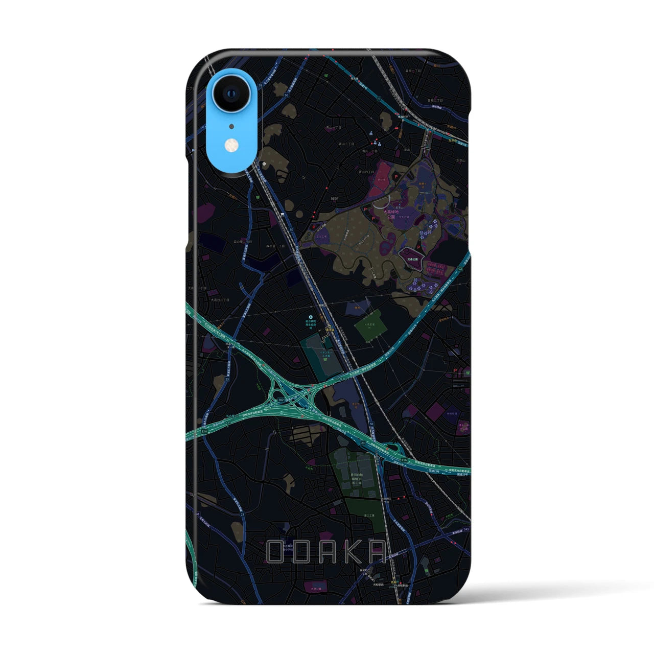【大高(愛知県)】地図柄iPhoneケース(バックカバータイプ)