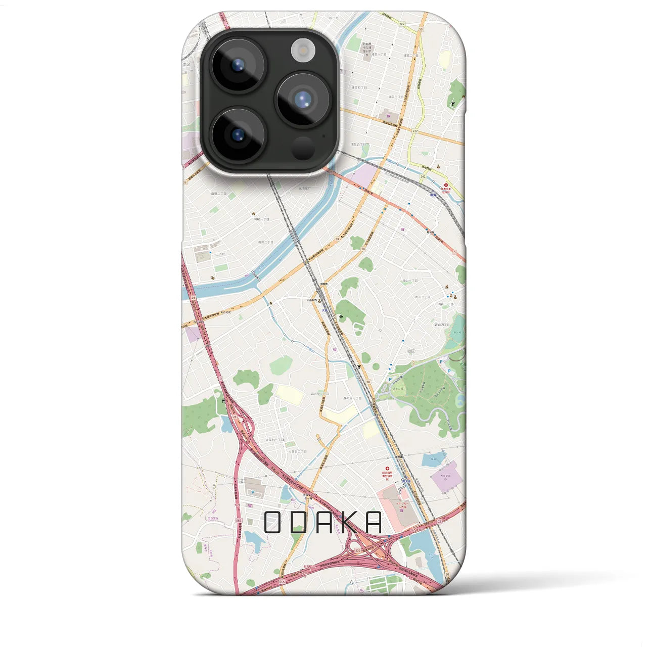 【大高(愛知県)】地図柄iPhoneケース(バックカバータイプ)