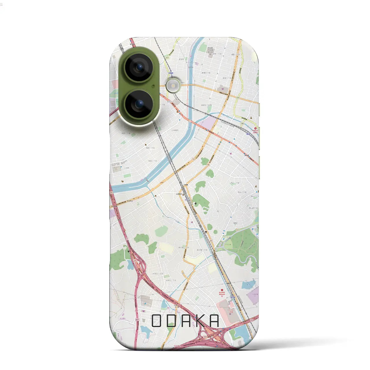 【大高(愛知県)】地図柄iPhoneケース(バックカバータイプ)