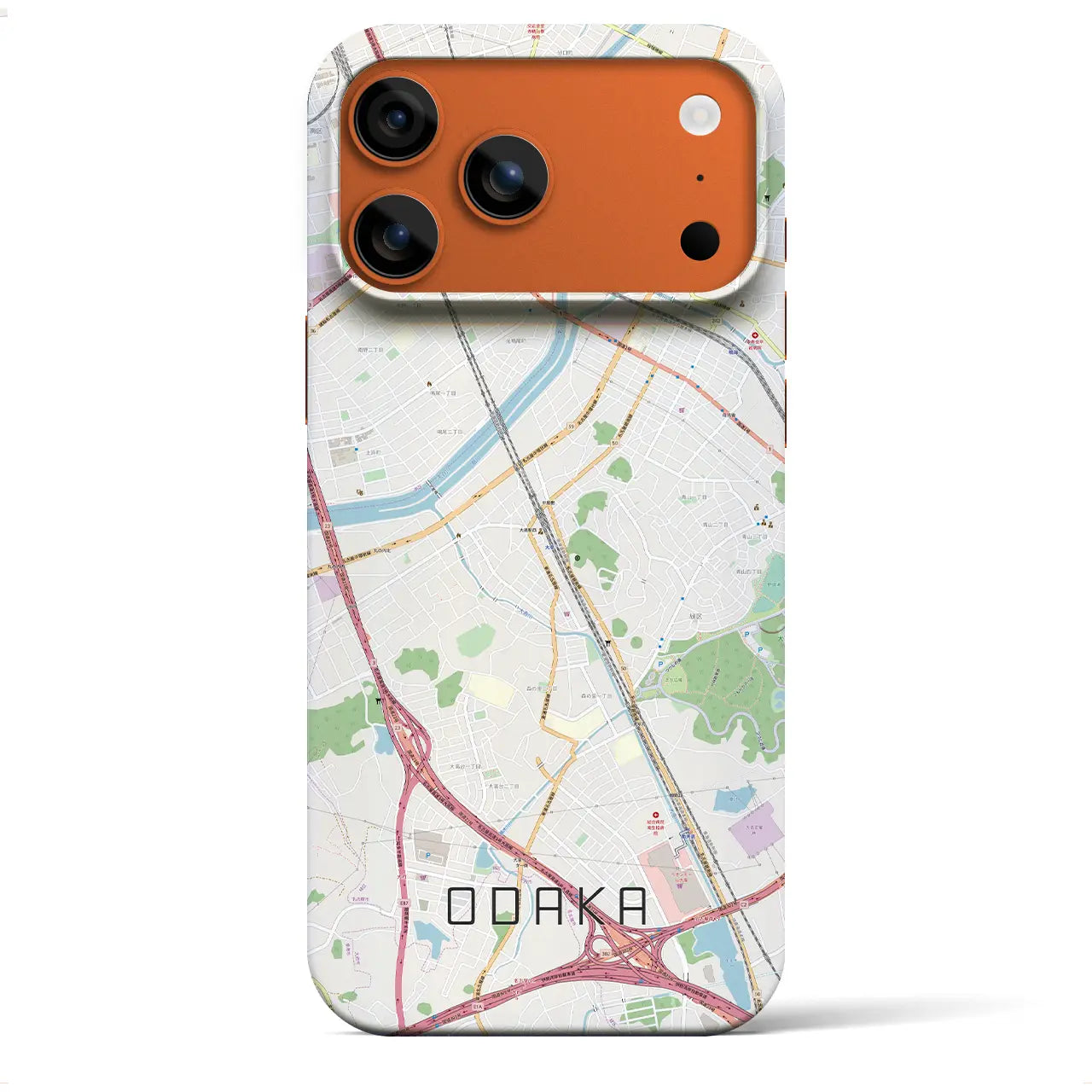 【大高(愛知県)】地図柄iPhoneケース(バックカバータイプ)