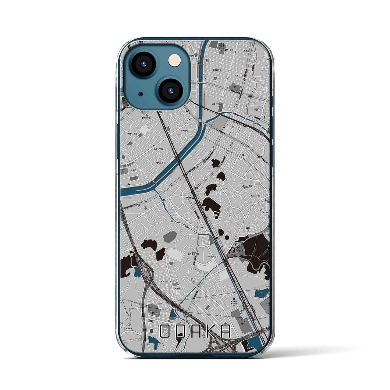 【大高(愛知県)】地図柄iPhoneケース(クリアタイプ)