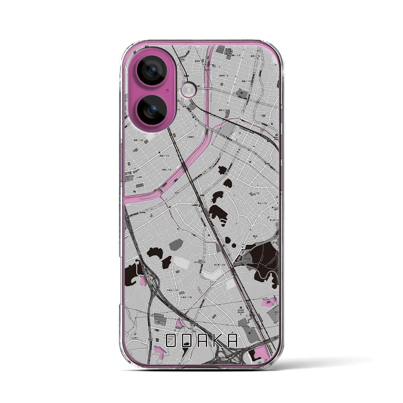 【大高(愛知県)】地図柄iPhoneケース(クリアタイプ)