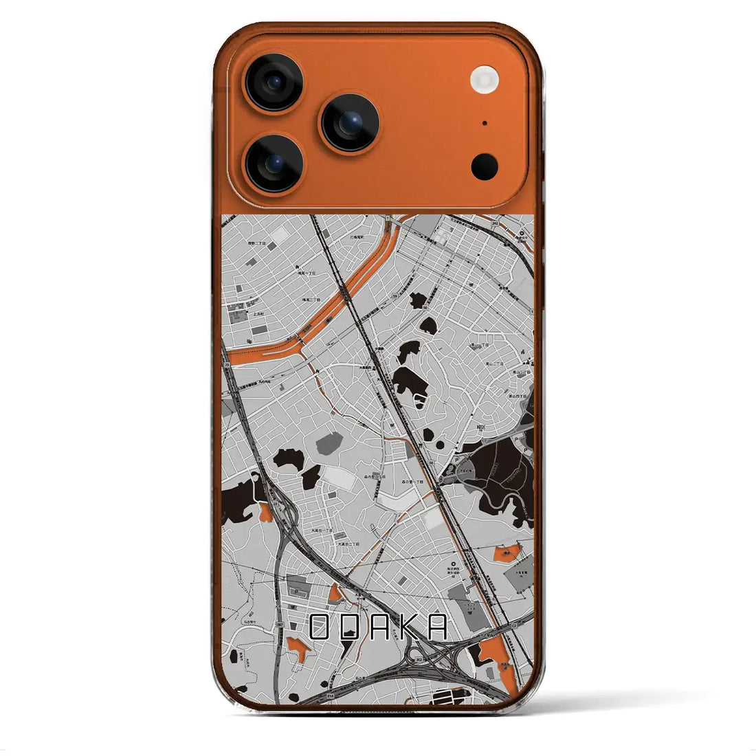 【大高(愛知県)】地図柄iPhoneケース(クリアタイプ)