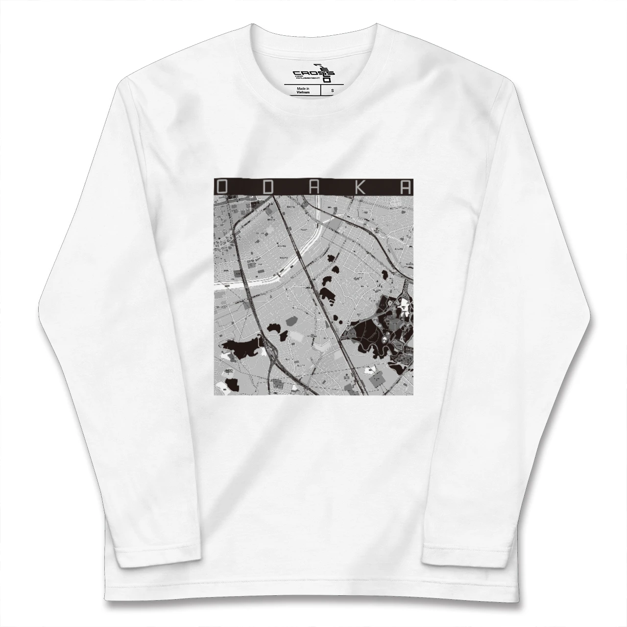 【大高(愛知県)】地図柄ロングスリーブTシャツ