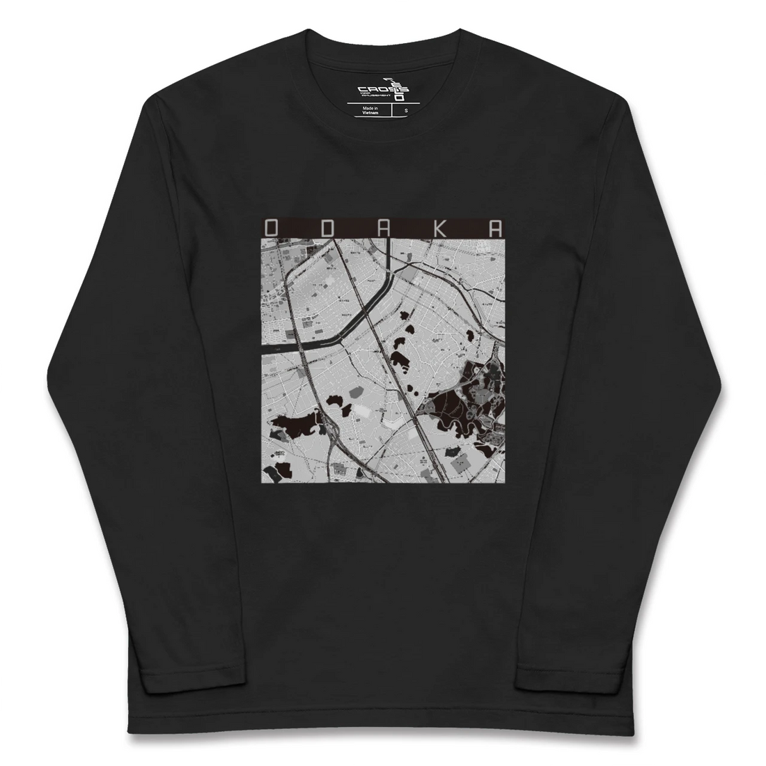 【大高(愛知県)】地図柄ロングスリーブTシャツ