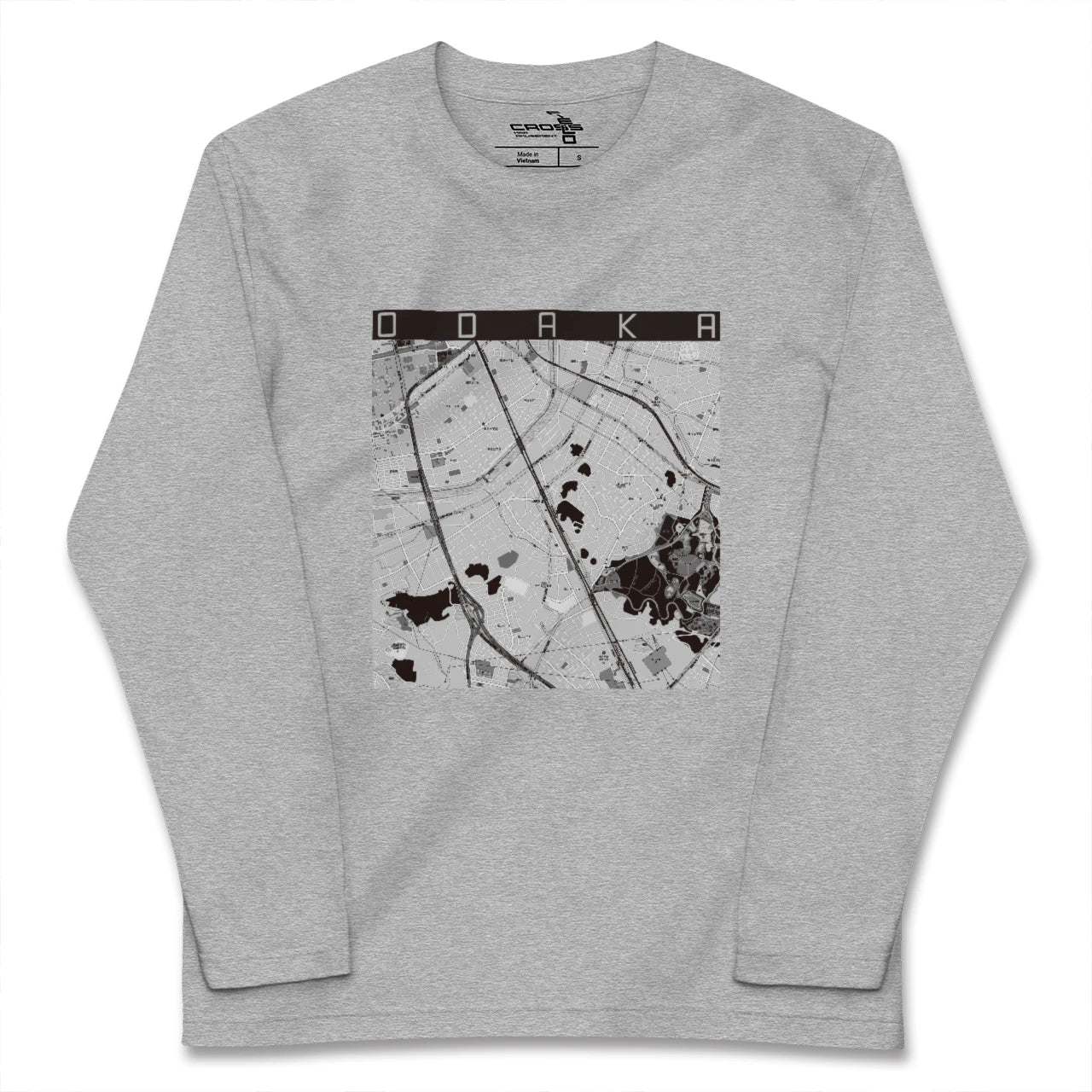 【大高(愛知県)】地図柄ロングスリーブTシャツ
