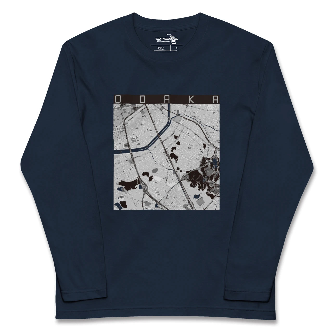 【大高(愛知県)】地図柄ロングスリーブTシャツ