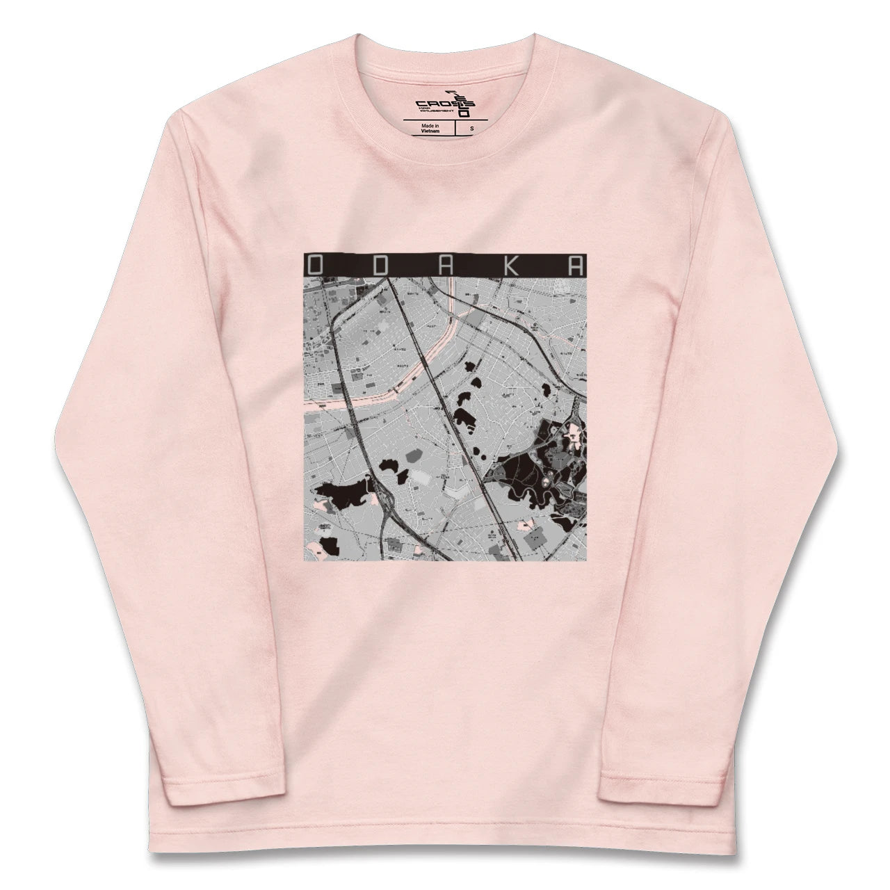 【大高(愛知県)】地図柄ロングスリーブTシャツ