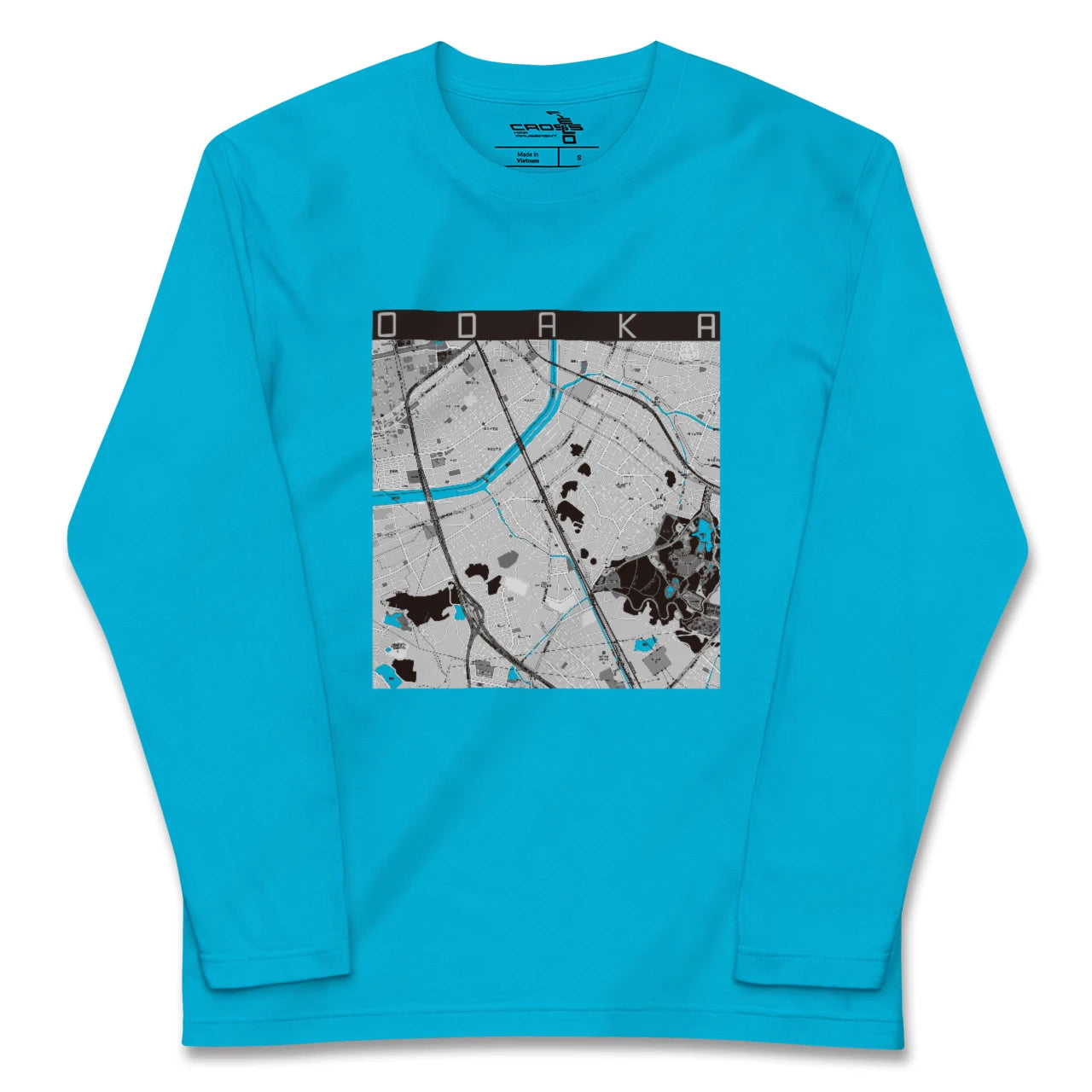 【大高(愛知県)】地図柄ロングスリーブTシャツ
