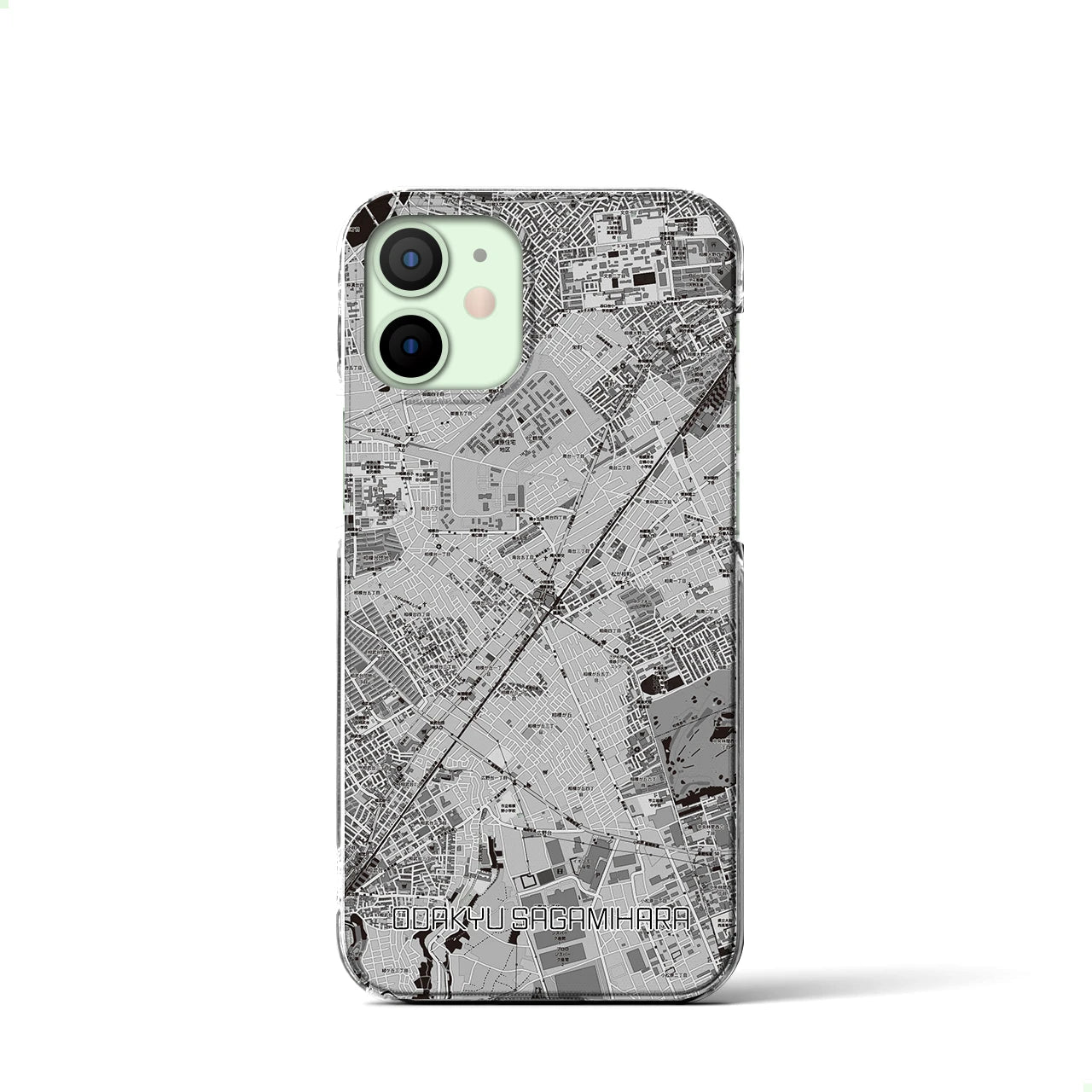 【小田急相模原(神奈川県)】地図柄iPhoneケース(クリアタイプ)